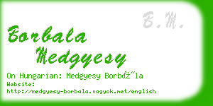 borbala medgyesy business card